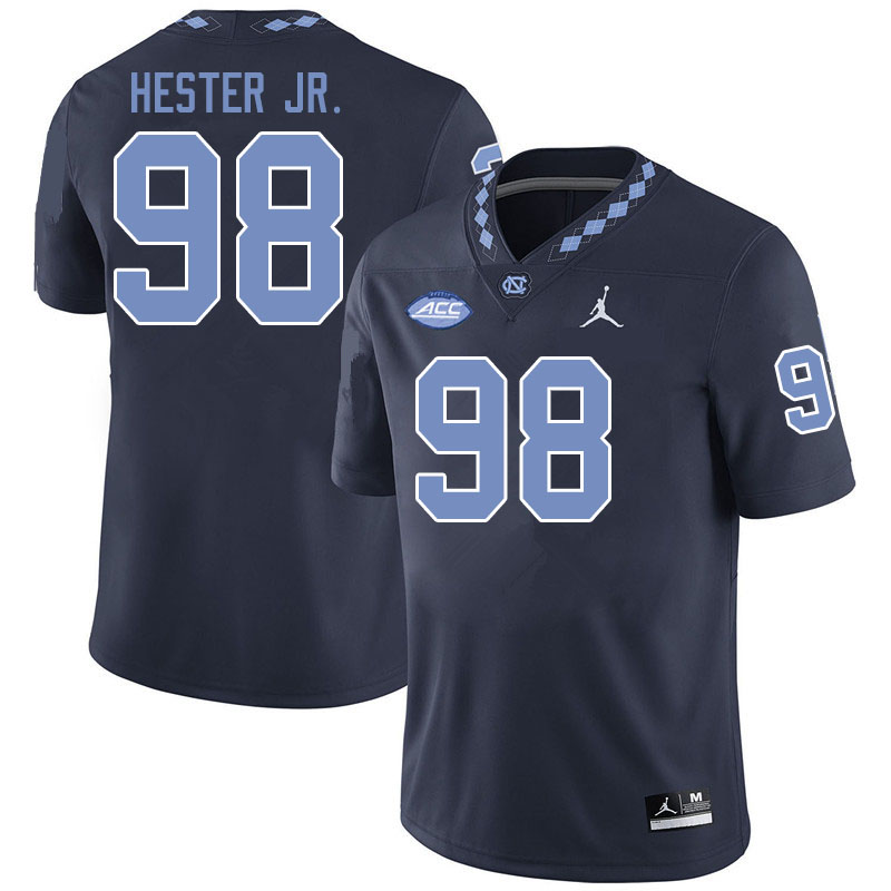 Jordan Brand Men #98 Kevin Hester Jr. North Carolina Tar Heels College Football Jerseys Sale-Black